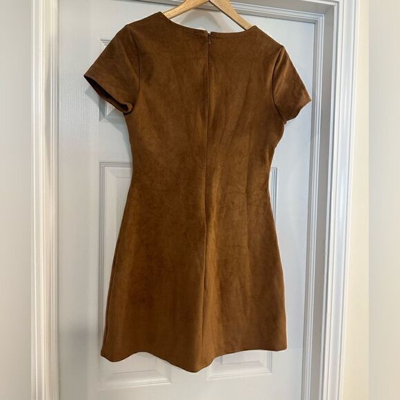 EXPRESS Suede Lace-Up Boho Dress size 6 NWOT - Picture 5 of 7